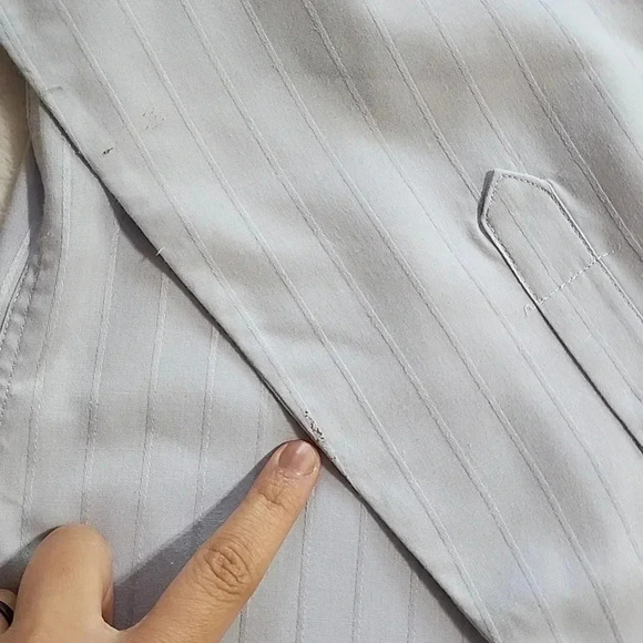 Men's Etienne Aigner Long Sleeve Shirt, Blue, Size 34/35, 15 1/2, Pre-Owned - Picture 10 of 12